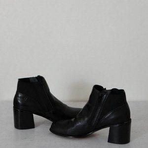 Vintage Leather heeled boots